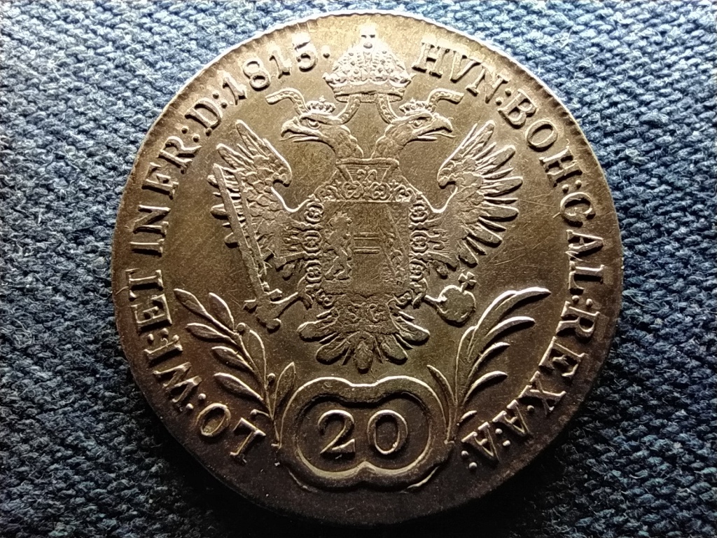 Ausztria II. Ferenc .583 ezüst 20 Krajcár 1815 A