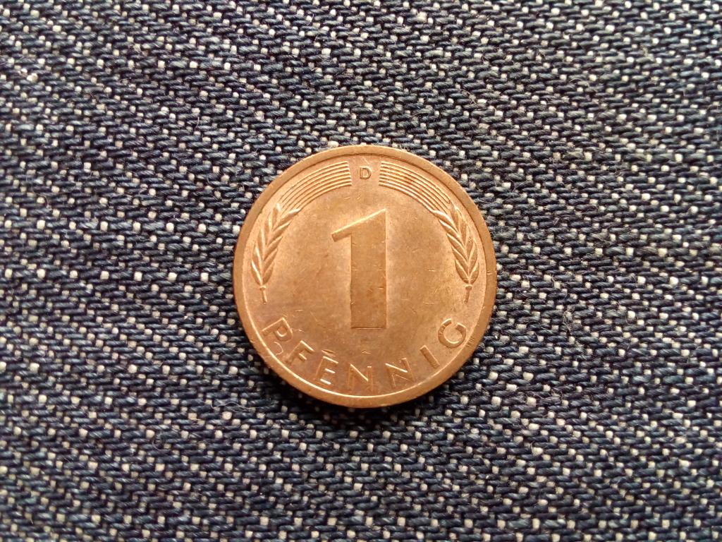 Németország Szövetségi Köztársaság (1949-1990) réz borítású acél 1 Pfennig 1972 D