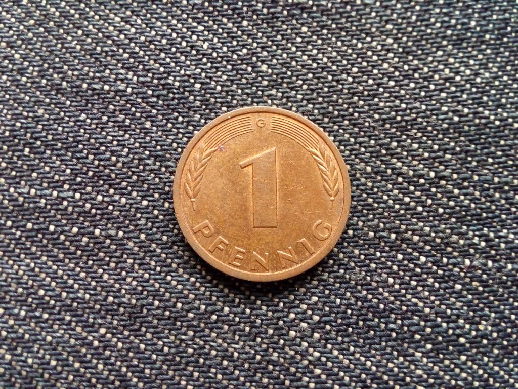 Németország Szövetségi Köztársaság (1949-1990) réz borítású acél 1 Pfennig 1977 G