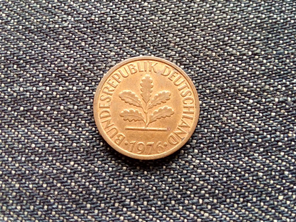 Németország Szövetségi Köztársaság (1949-1990) réz borítású acél 1 Pfennig 1976 G
