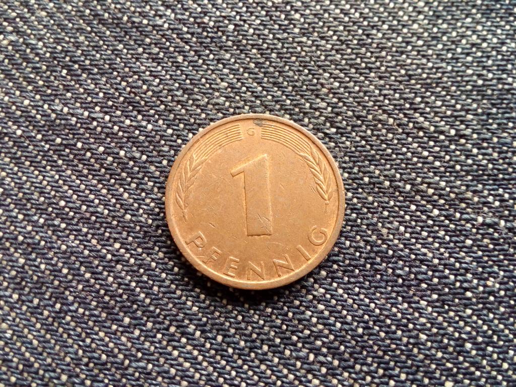Németország Szövetségi Köztársaság (1949-1990) réz borítású acél 1 Pfennig 1976 G