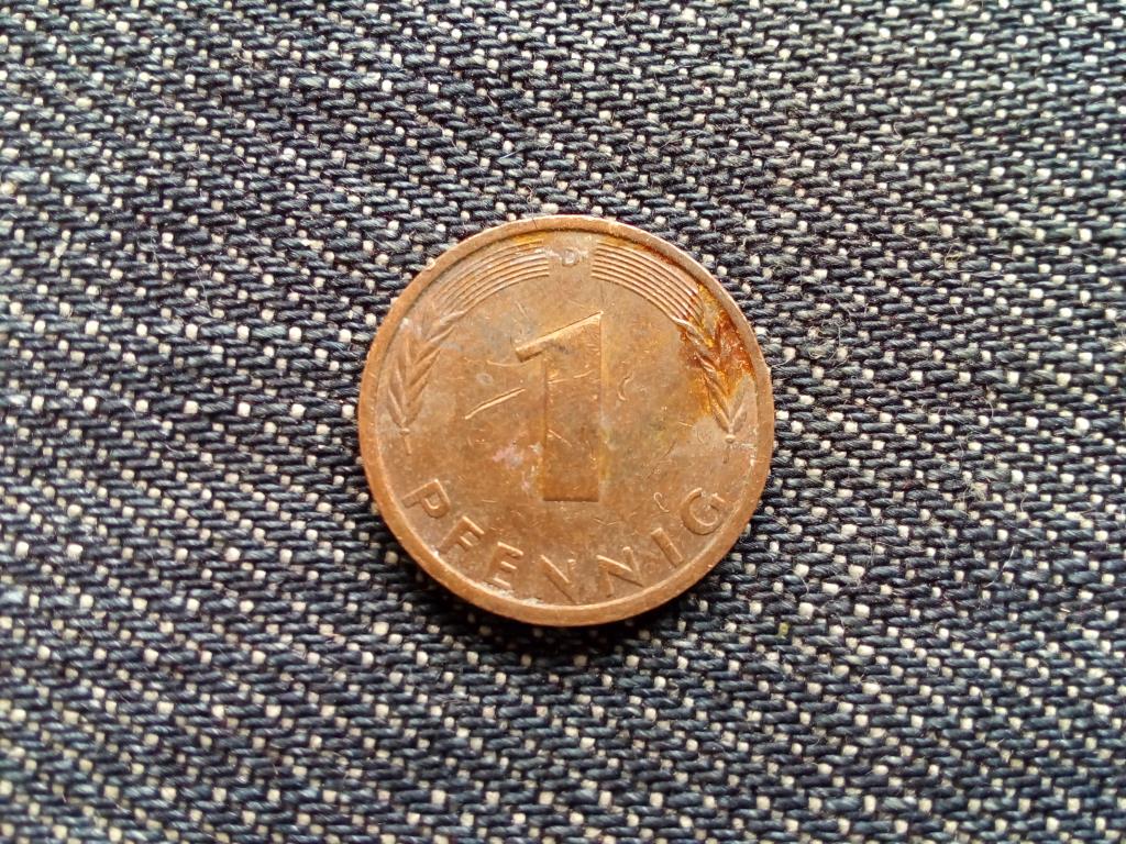 Németország Szövetségi Köztársaság (1949-1990) réz borítású acél 1 Pfennig 1981 D