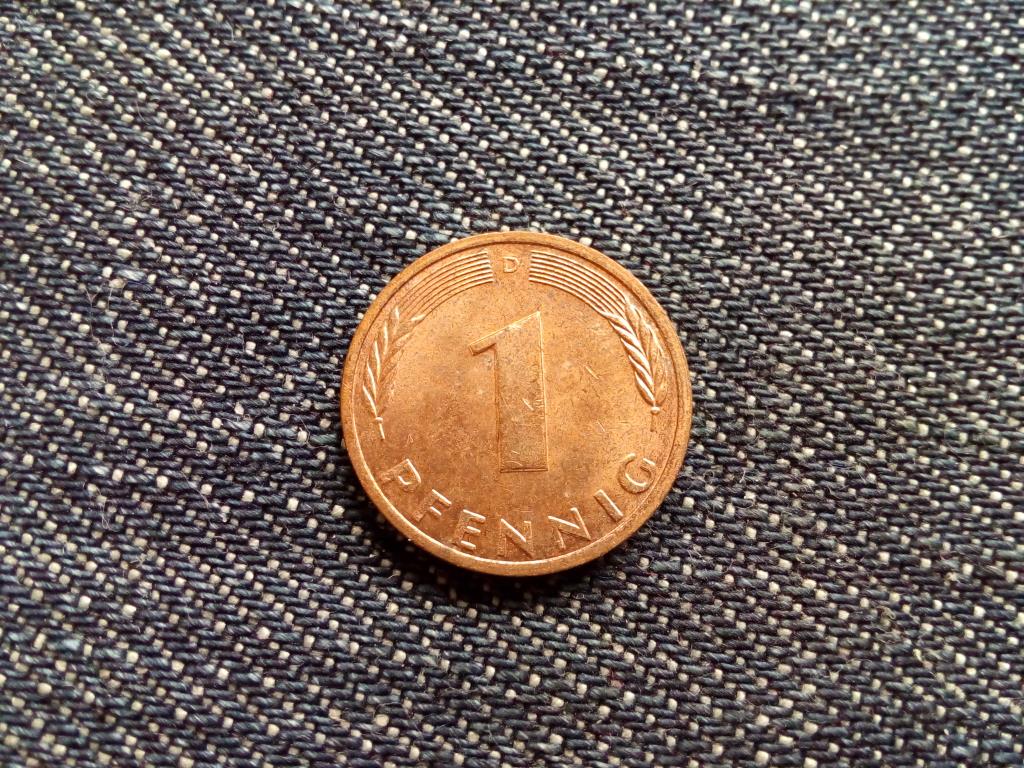 Németország Szövetségi Köztársaság (1949-1990) réz borítású acél 1 Pfennig 1977 D