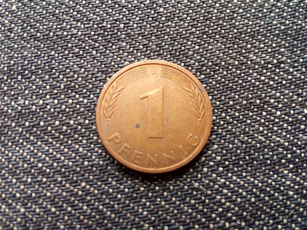 Németország Szövetségi Köztársaság (1949-1990) réz borítású acél 1 Pfennig 1982 J