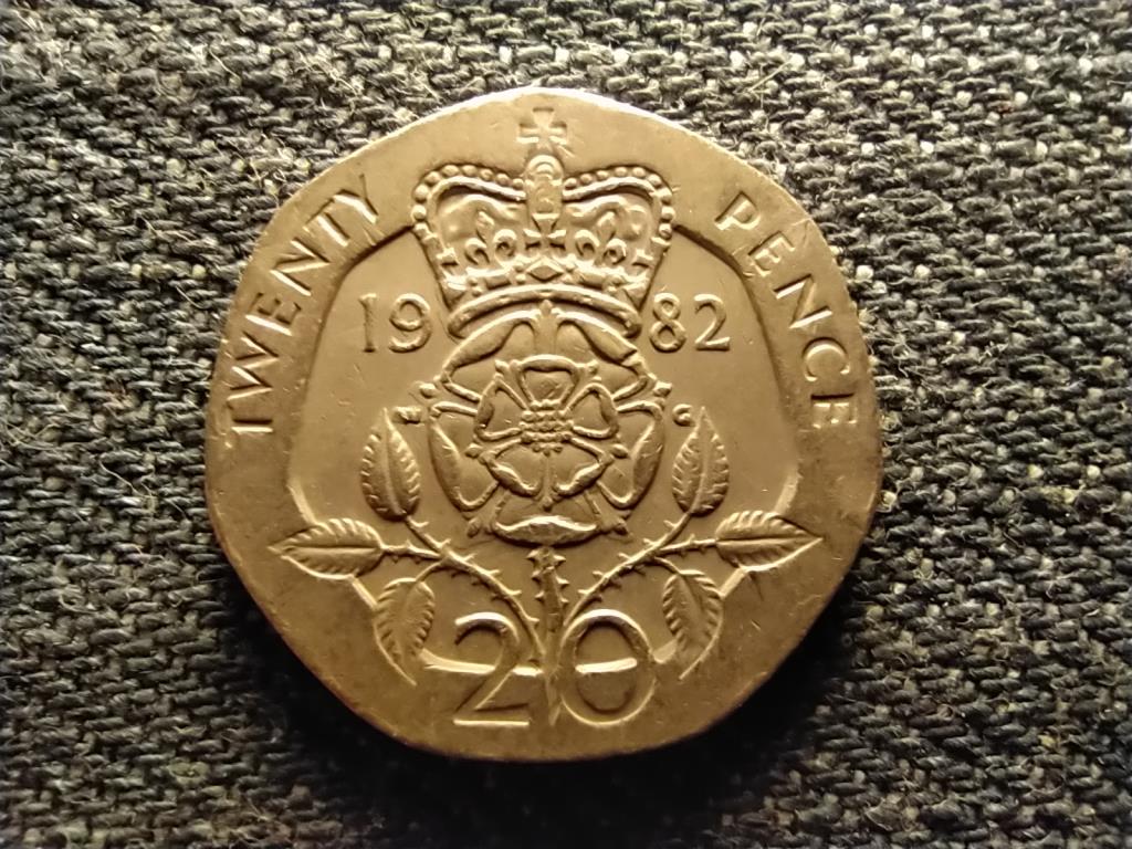 Anglia II. Erzsébet (1952-) 20 Penny 1982