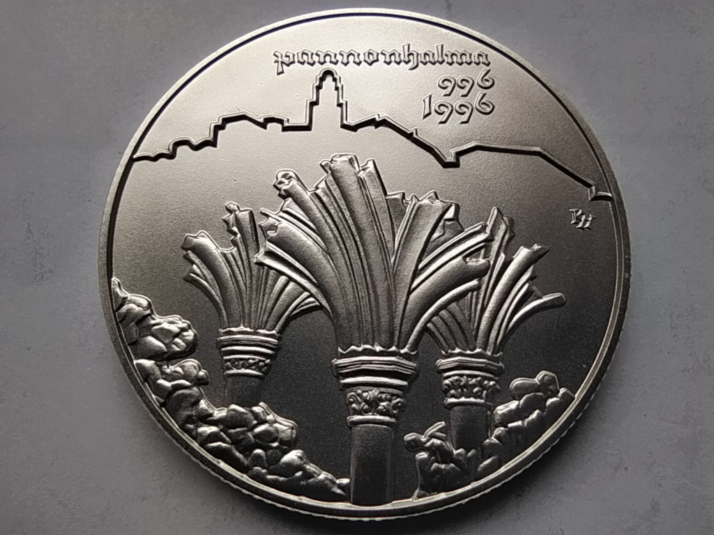 Pannonhalma ezüst 1000 Forint 1996 BP BU