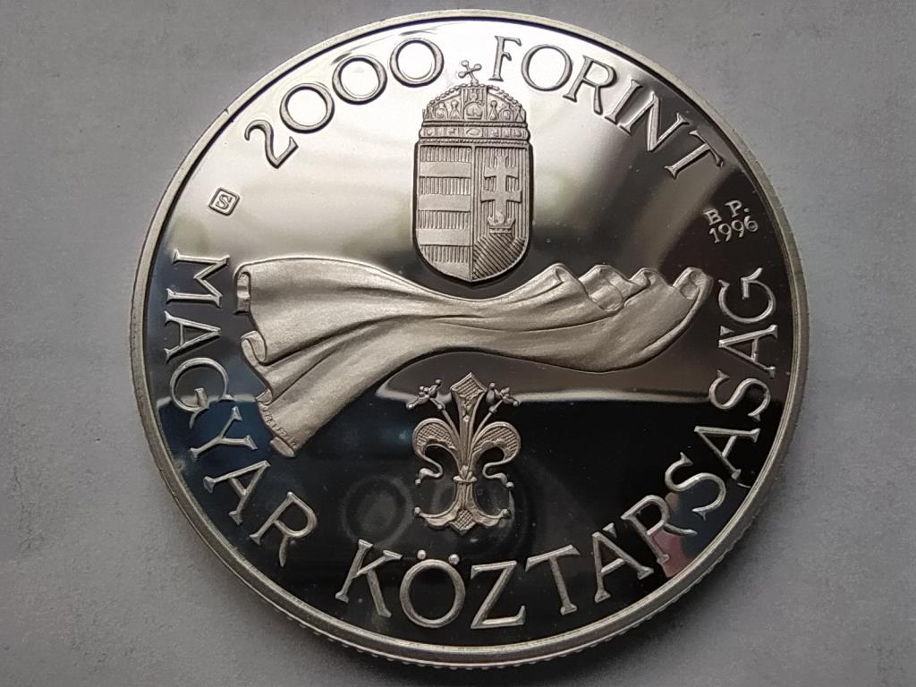 Ötvenéves a Forint .925 ezüst 2000 Forint 1996 BP PP