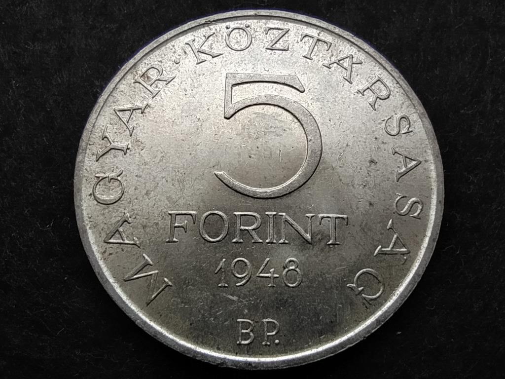 Petőfi Sándor .500 ezüst 5 Forint 1948 BP