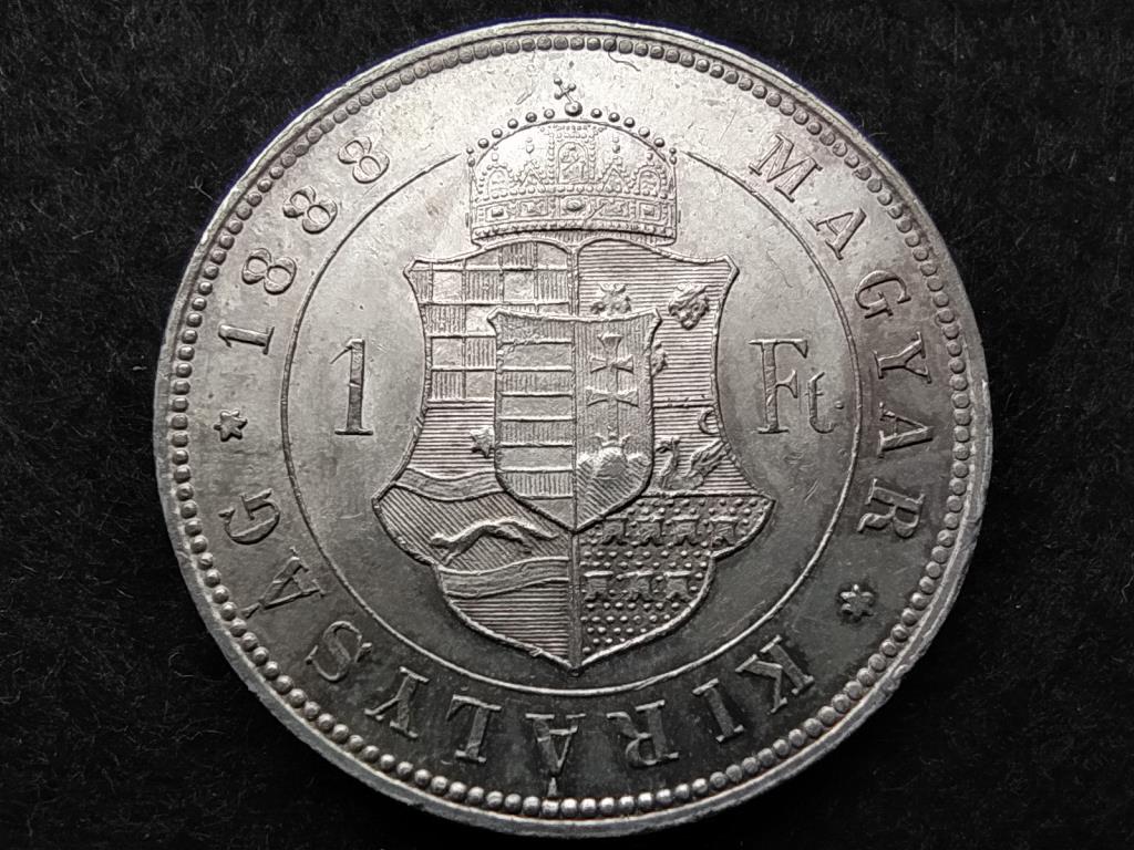 Magyarország I. Ferenc József (1848-1916) .900 Ezüst 1 Forint 1888 KB