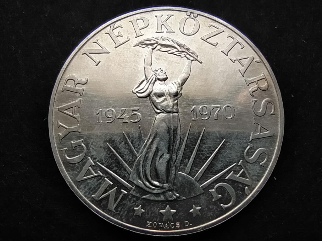 25 éves a Felszabadulás .640 ezüst 50 Forint 1970 BP BU