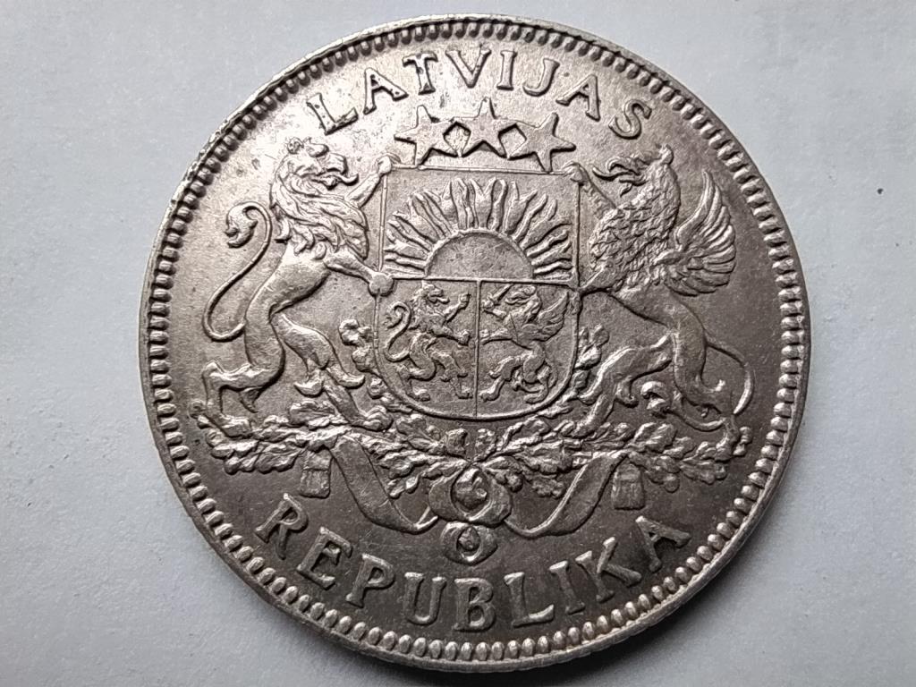 Lettország .835 ezüst 1 lat 1924