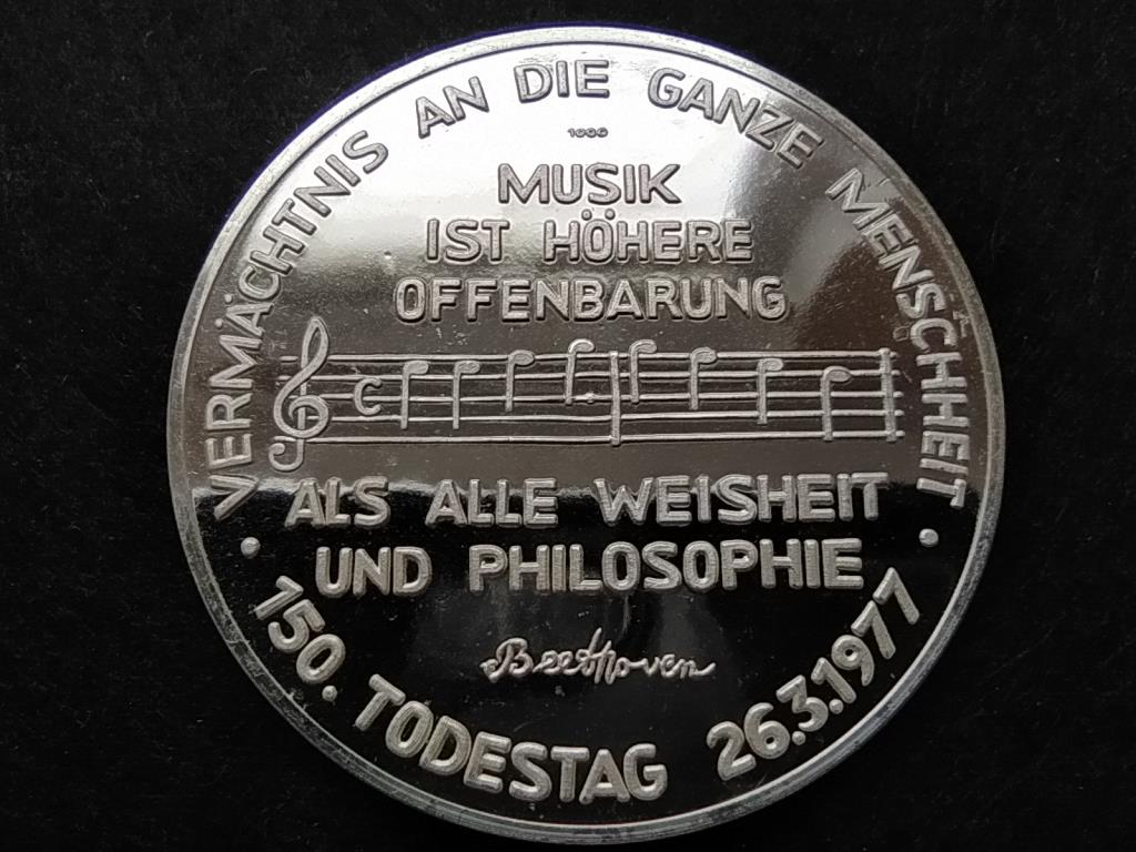 Ludwig van Beethoven színezüst emlékérem