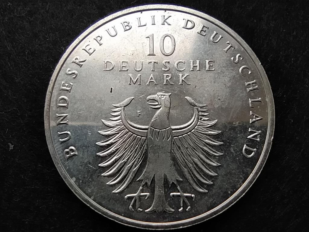 Németország 50 éves a Márka .925 ezüst 10 Márka 1998 F