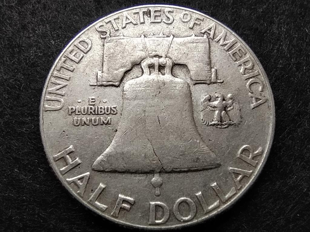 USA Franklin half dollar .900 ezüst 0.5 Dollár 1961