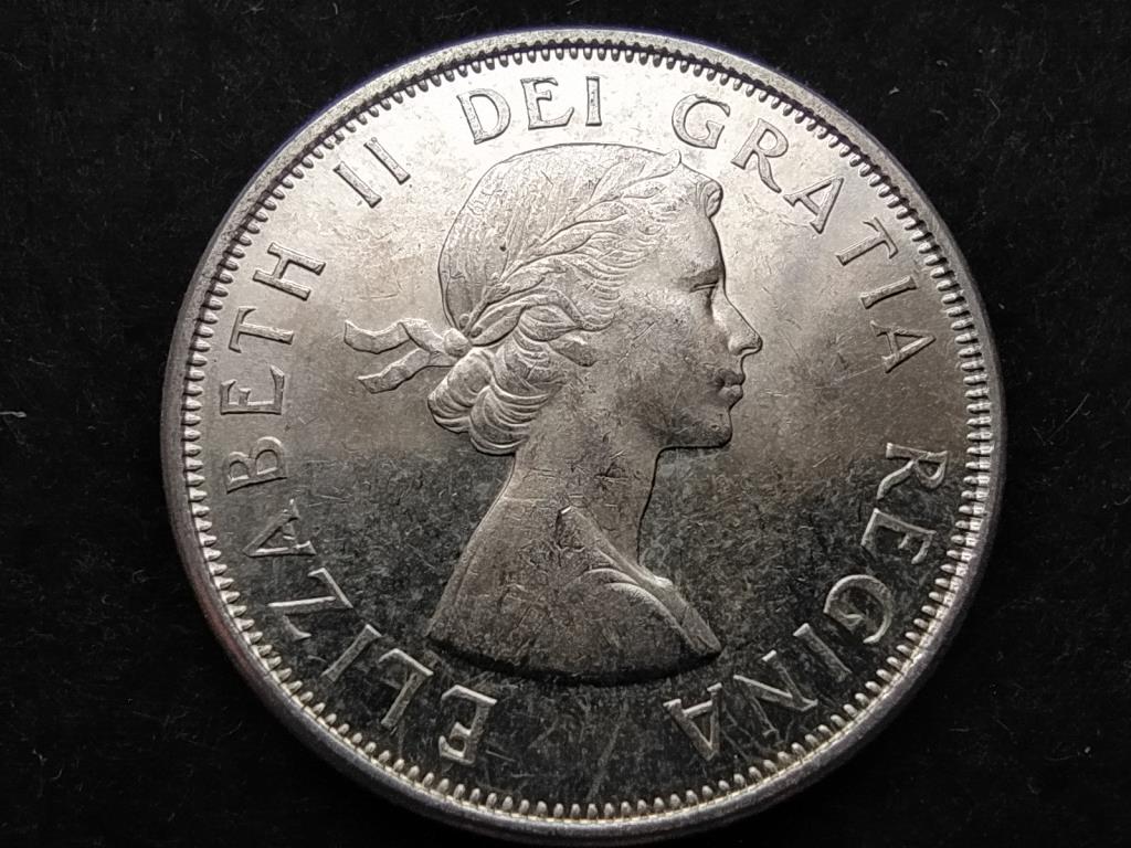 Kanada II. Erzsébet .800 ezüst 50 Cent 1963