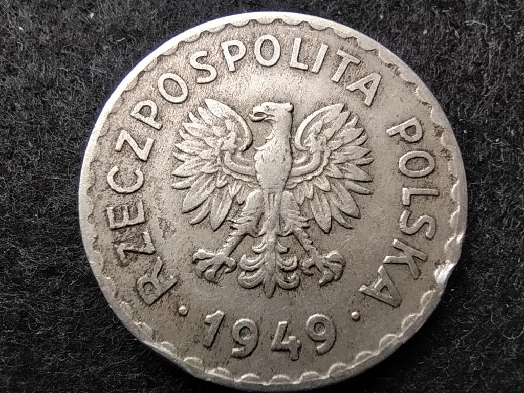 Lengyelország Második Köztársaság (1944-1952) 1 Zloty réz-nikkel 1949
