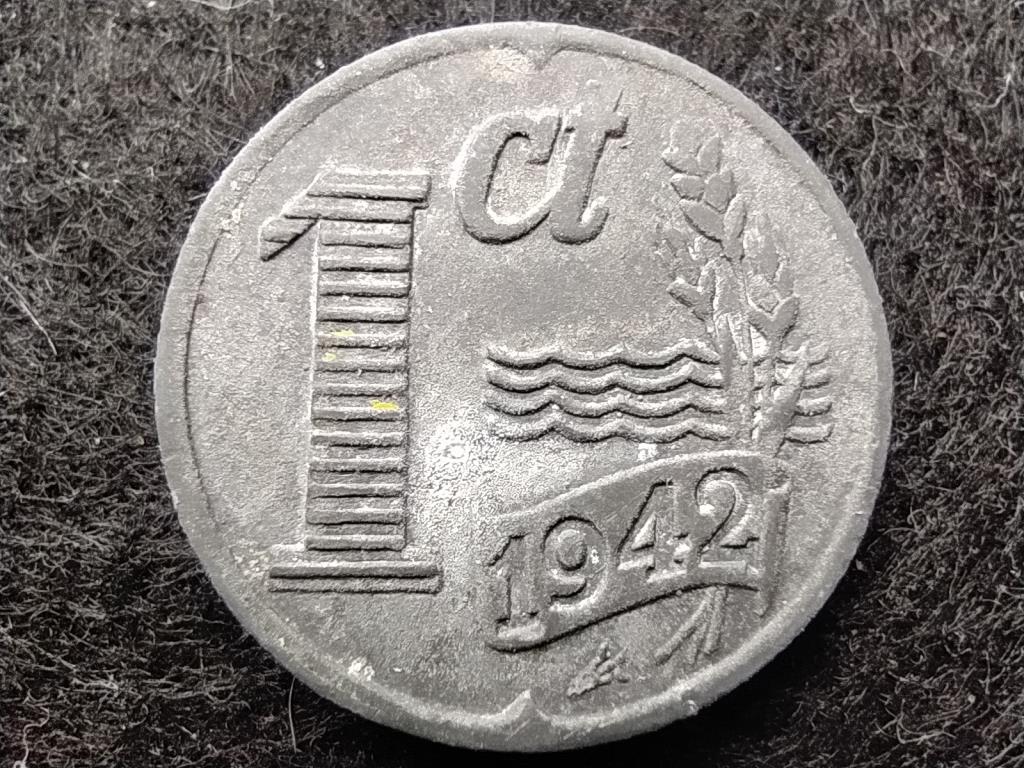 Hollandia Német megszállás 1 Cent 1942