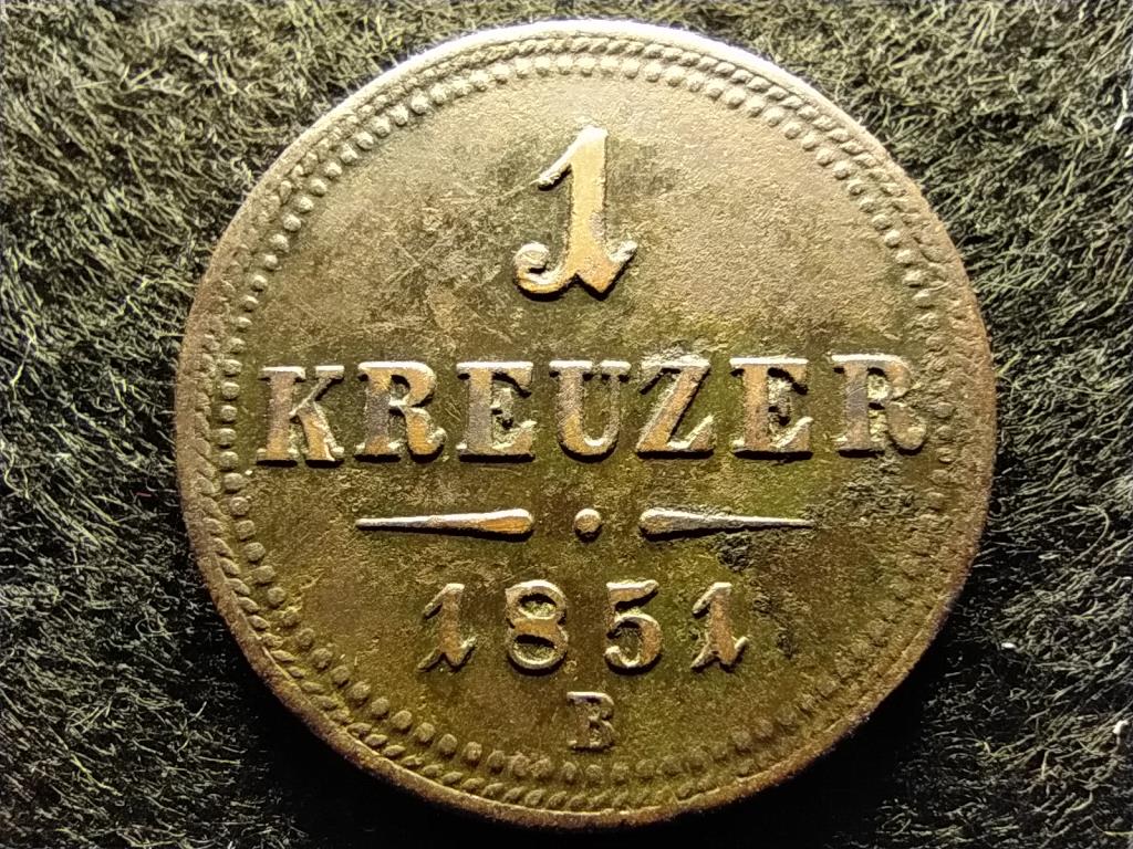 Ausztria Ferenc József 1 Krajcár 1851 B