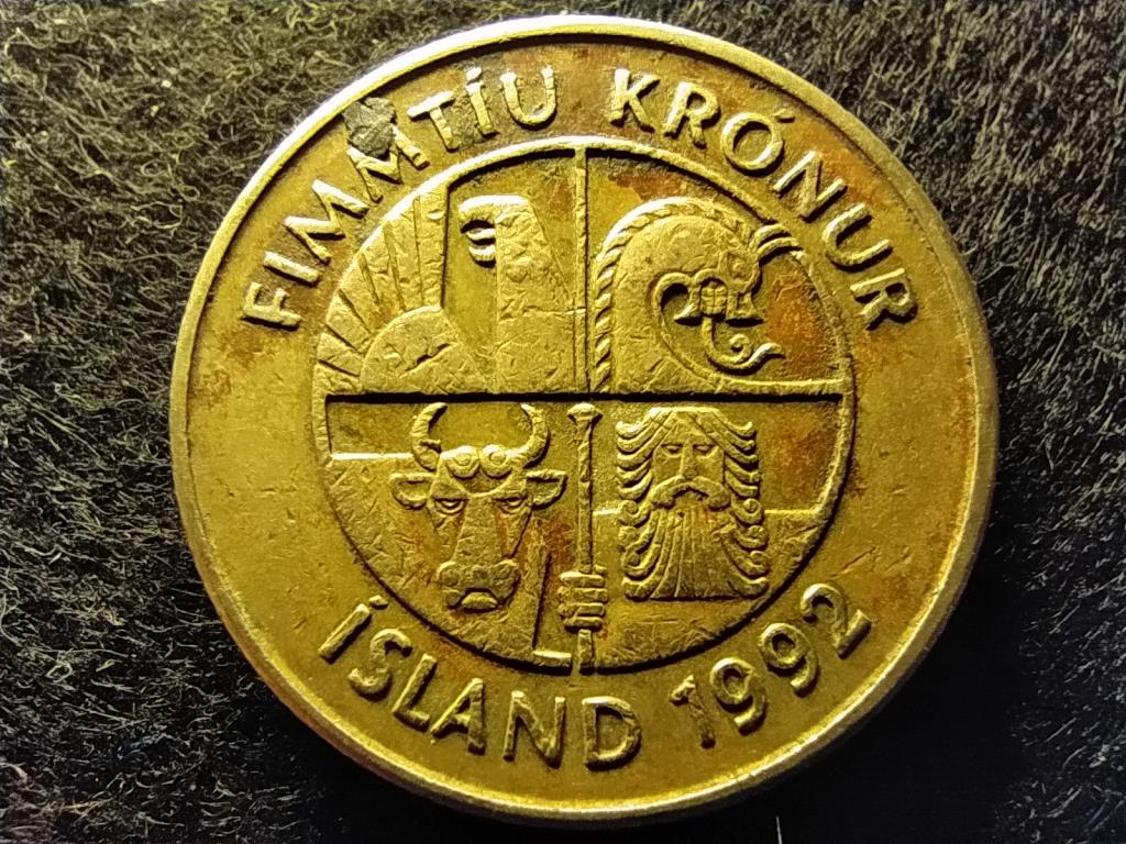 Izland Köztársaság (1944-0) 50 Korona 1992