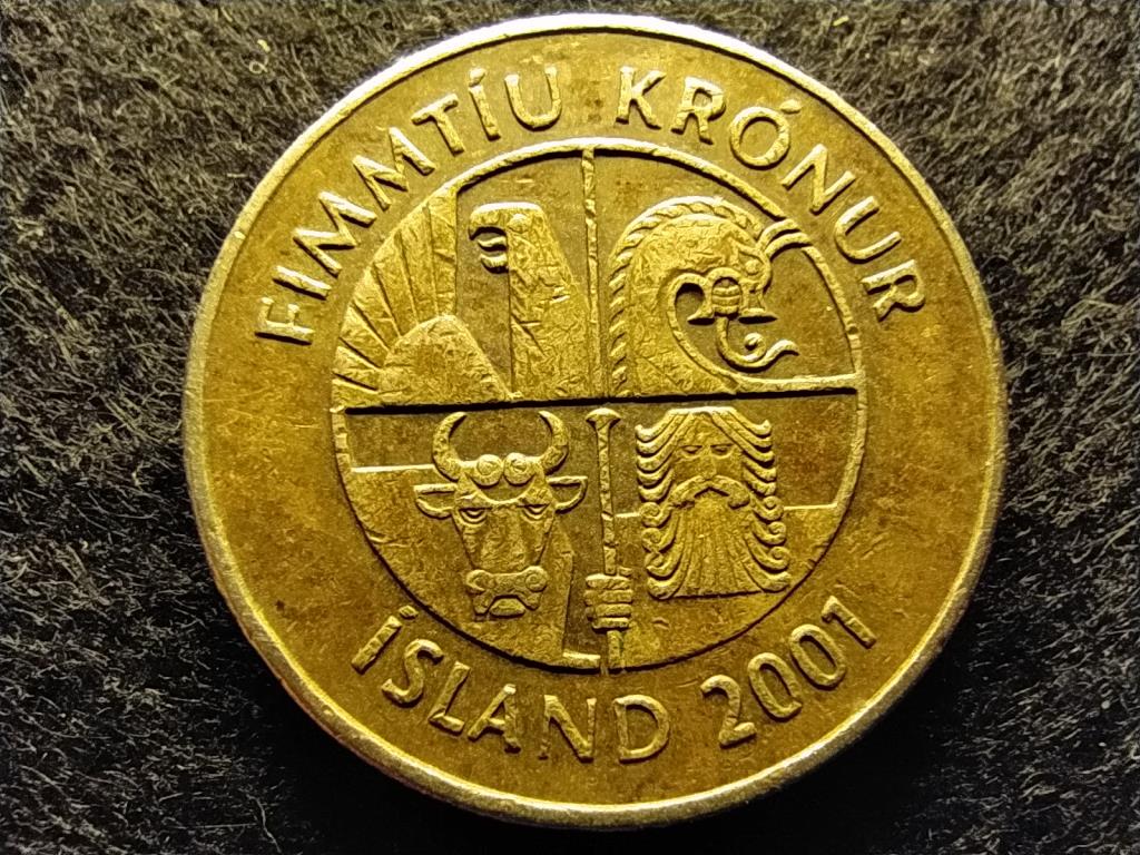 Izland Köztársaság (1944-0) 50 Korona 2001