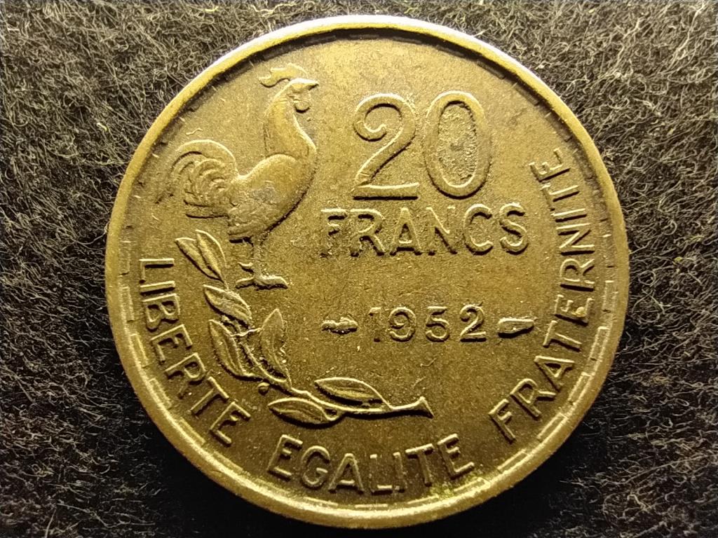 Franciaország Negyedik Köztársaság (1945-1958) 20 frank 1952