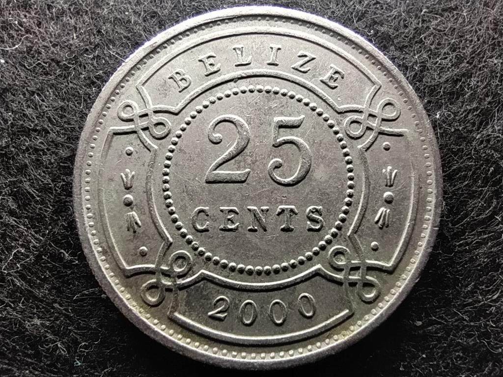 Belize II. Erzsébet (1952-2022) 25 Cent 2000