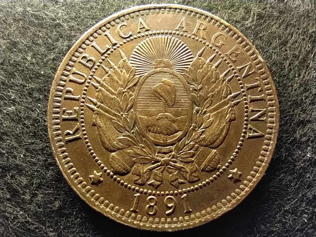 Argentína Szövetségi tartomány (1861-0) 2 Centavo 1891