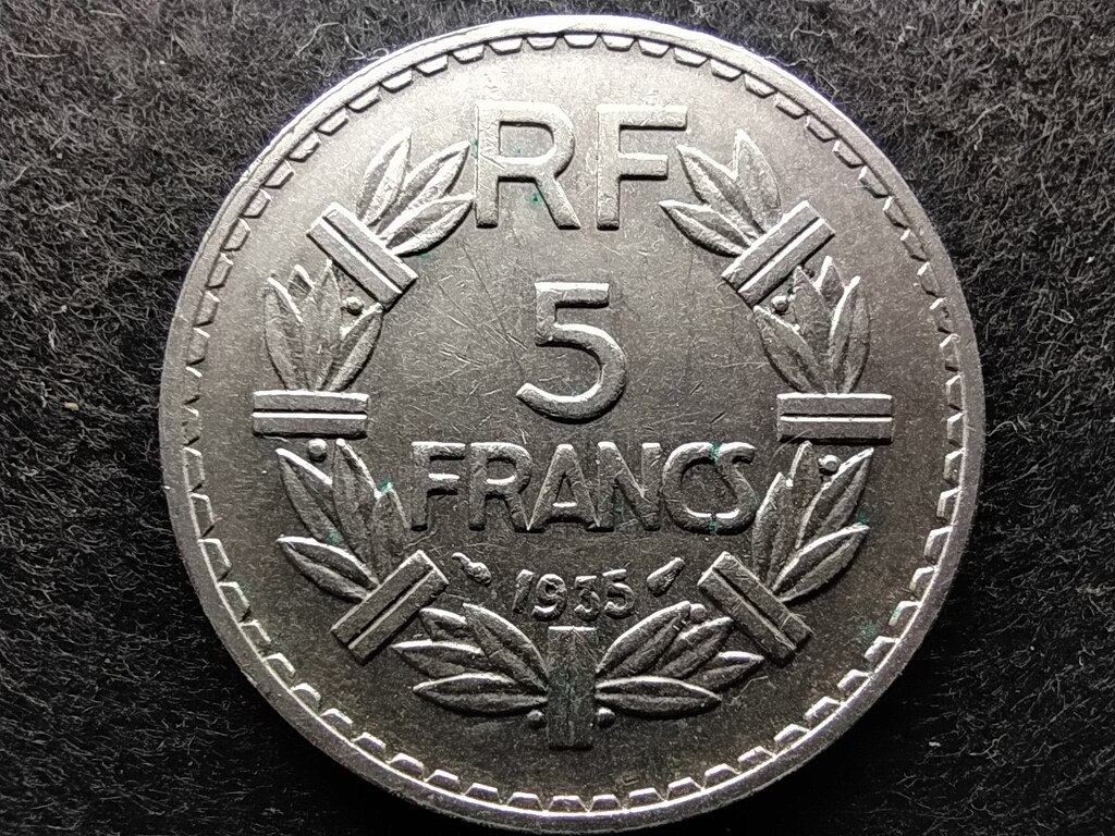 Franciaország Harmadik Köztársaság 5 frank 1935