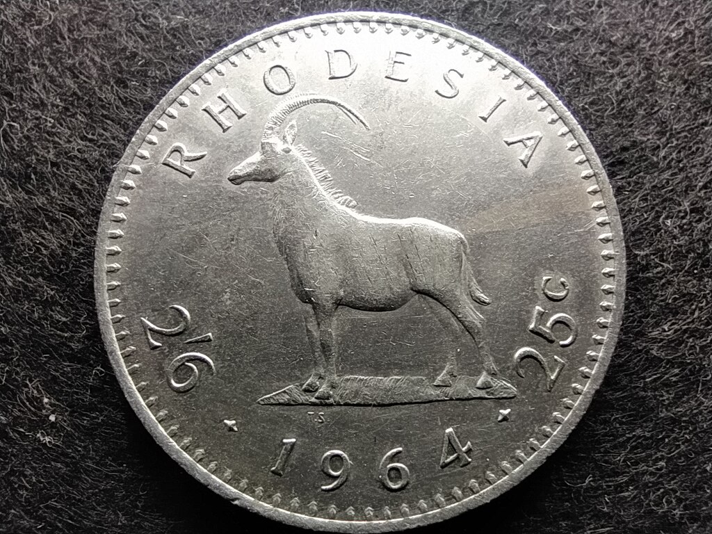 Zimbabwe II. Erzsébet (1964-1970) 25 cent 1964