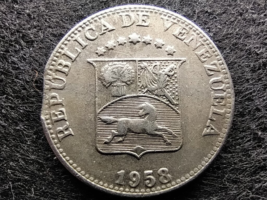 Venezuela 5 céntimo 1958 kicsípett verdehibás