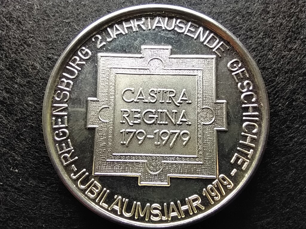 Regensburg jubileuma 1979 .999 ezüst emlékérem 23,5g