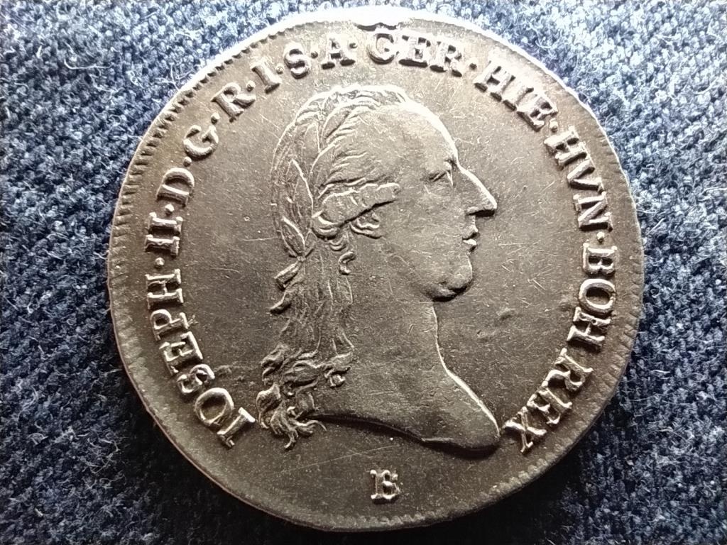 Ausztria II. József (1765-1790) .873 ezüst 1/4 Koronatallér 1789 B