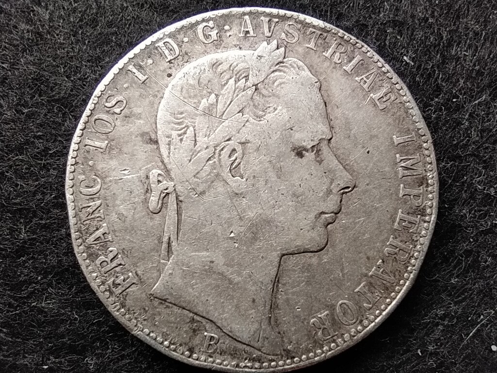 Ausztria Ferenc József .900 ezüst 1 Florin 1858 B