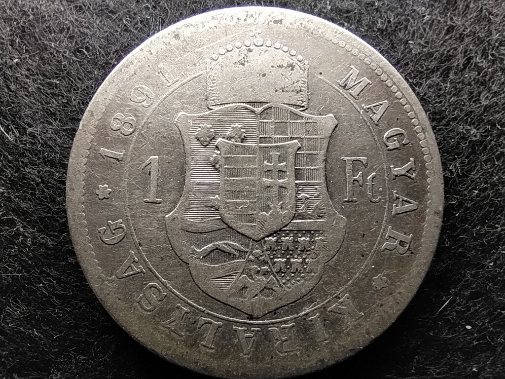 Osztrák-Magyar Forint .900 ezüst 1 Forint 1891 KB