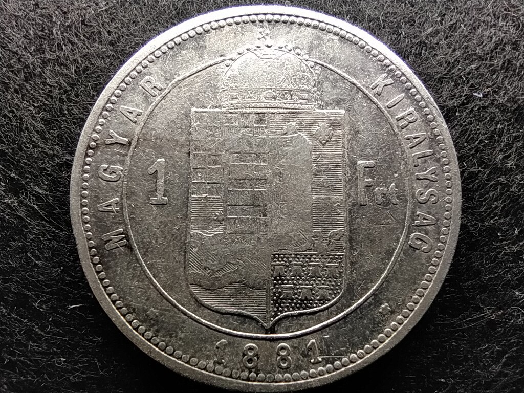 Osztrák-Magyar Forint .900 ezüst 1 Forint 1881 KB