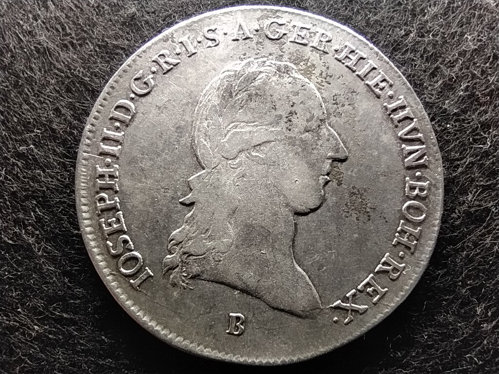 Ausztria II. József (1765-1790) .873 ezüst 1/4 Koronatallér 1788 B