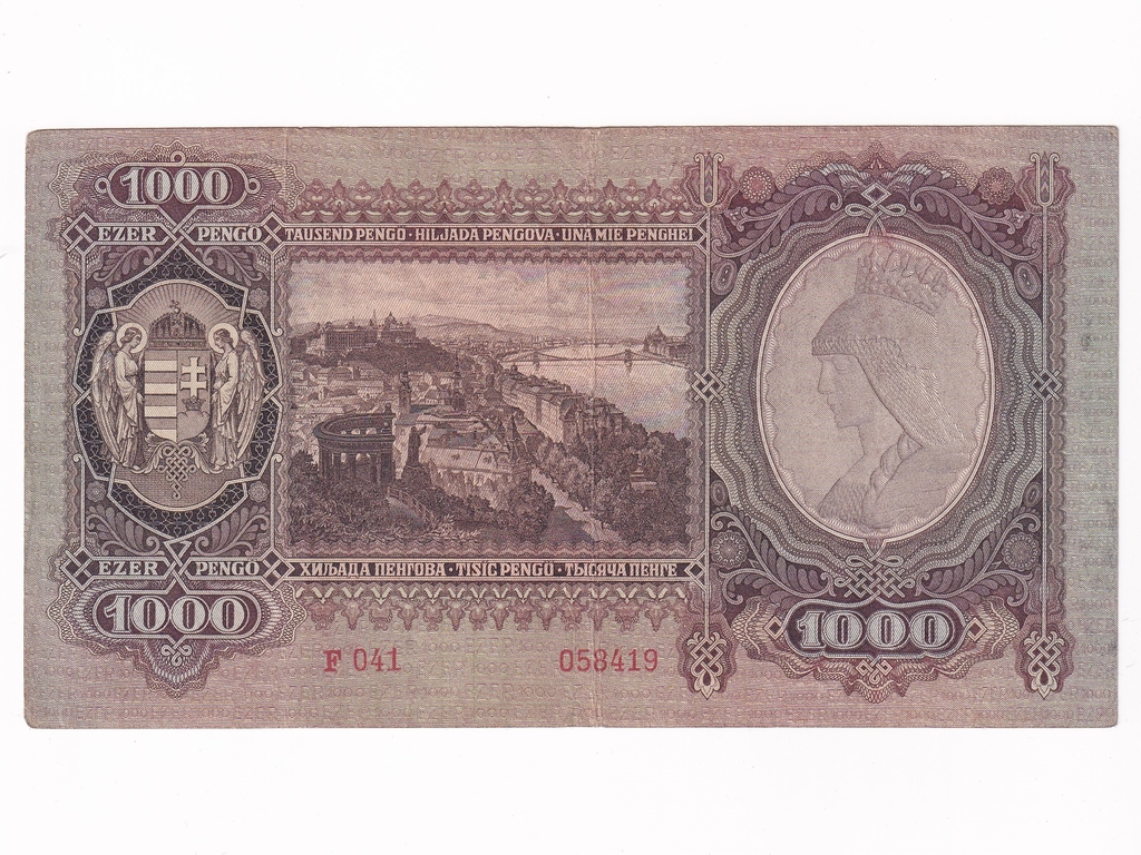 Veszprémi sorozat (1943) 1000 Pengő bankjegy 1943