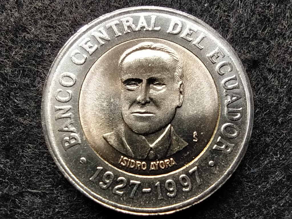 Ecuador Központi Bank 70. évfordulója 500 Sucre 1997 So UNC