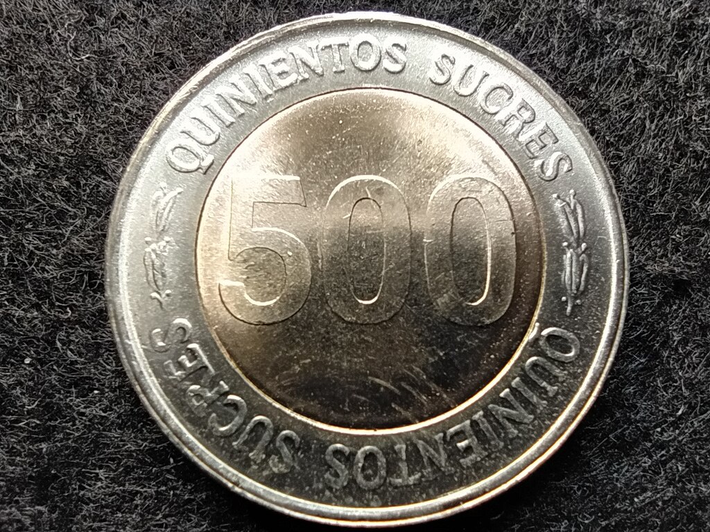 Ecuador Központi Bank 70. évfordulója 500 Sucre 1997 So UNC