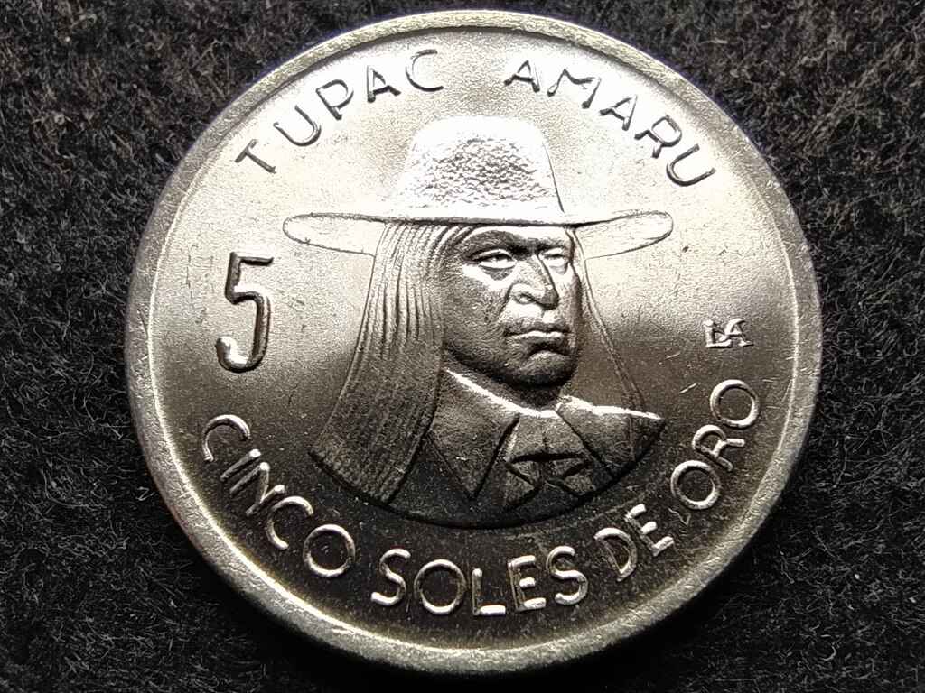 Peru Tupac Amaru 5 sol 1975 LM