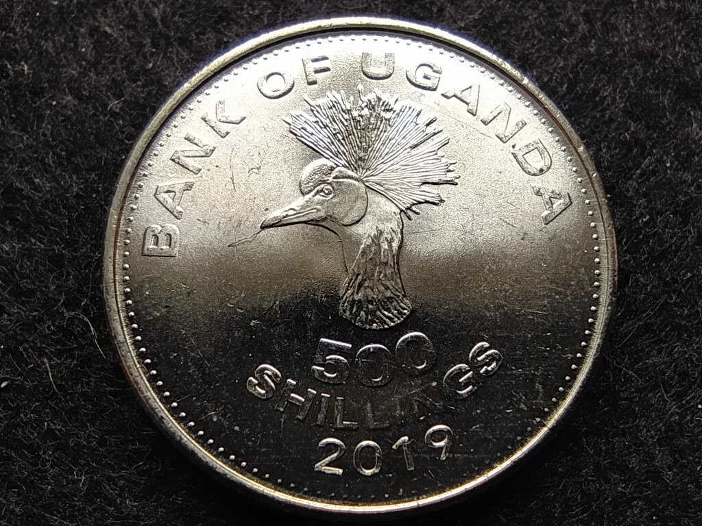 Uganda koronás daru 500 shilling 2019