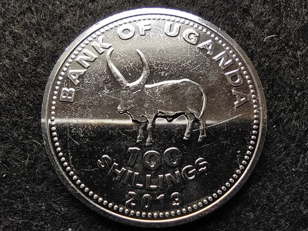 Uganda afrikai bika 100 shilling 2019