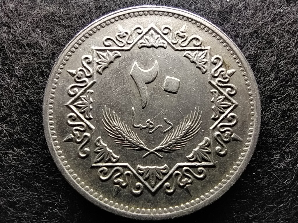 Líbia 20 dirham 1975