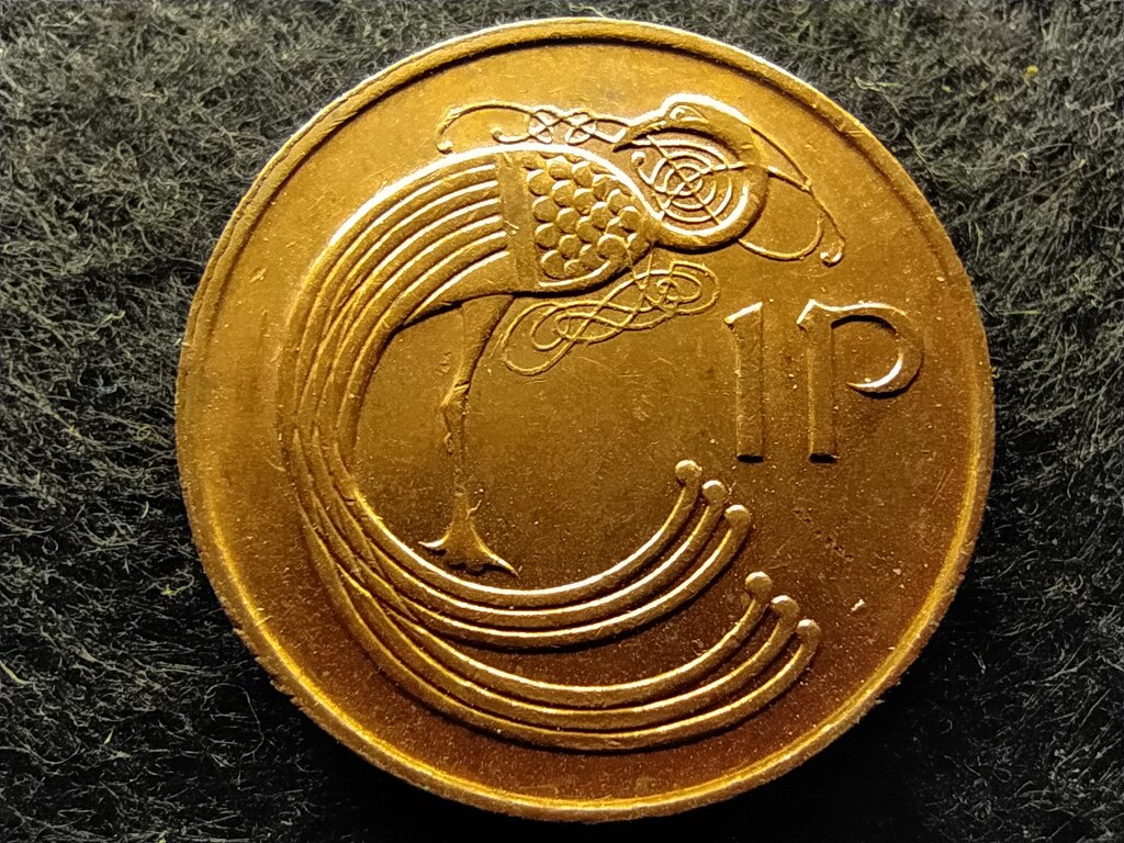 Írország stilizált madár 1 penny 1995