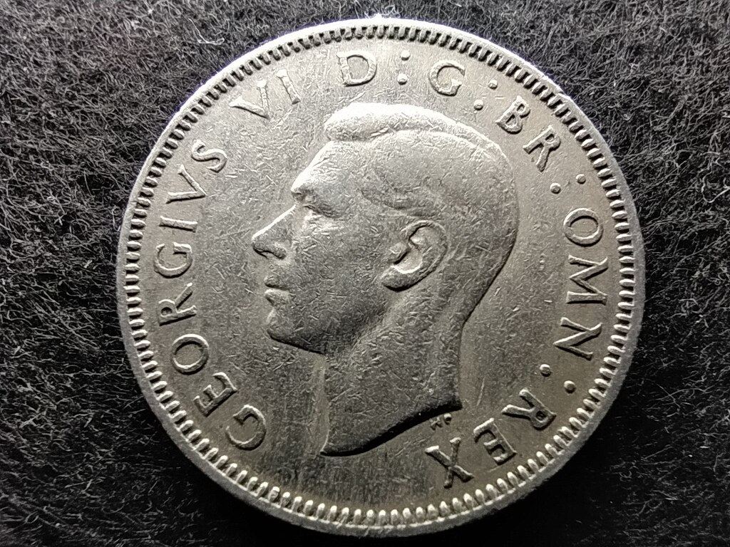 Anglia VI. György (1936-1952) skót címer 1 Shilling 1948