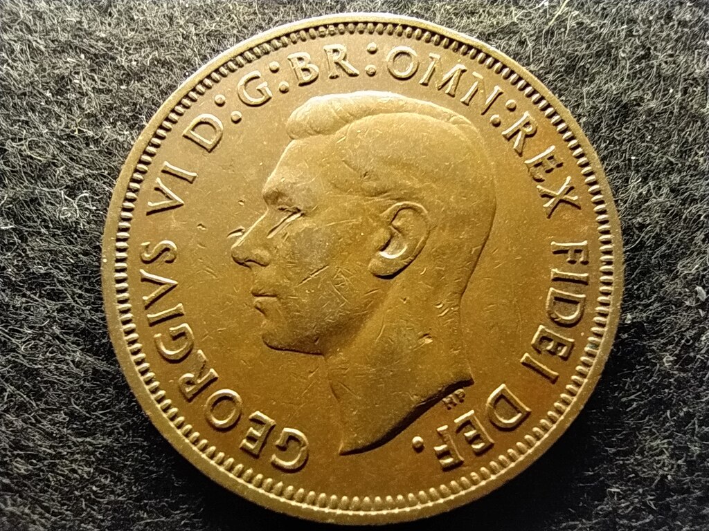 Anglia VI. György (1936-1952) 1/2 Penny 1952