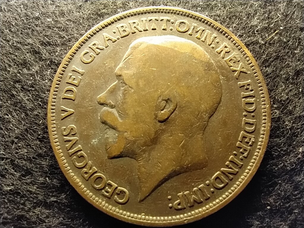 Anglia V. György (1910-1936) 1 Penny 1918