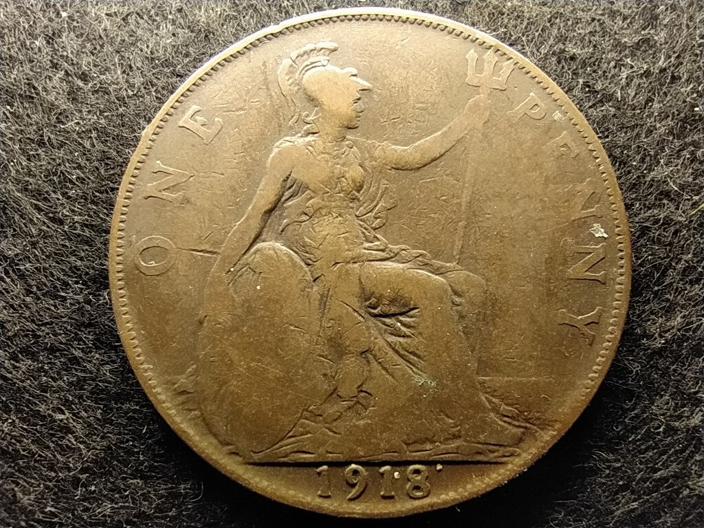 Anglia V. György (1910-1936) 1 Penny 1918