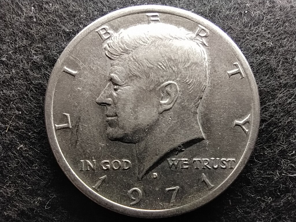 USA Kennedy half dollar 1/2 Dollár 1971 D