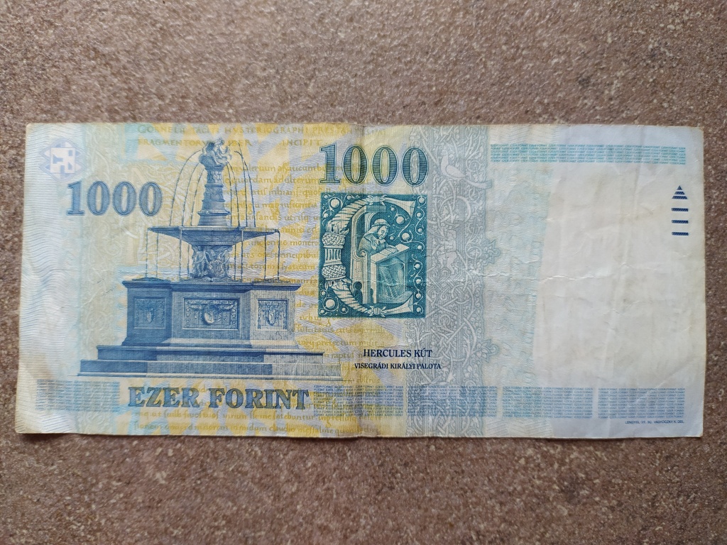 Harmadik Magyar Köztársaság (1989-napjainkig) 1000 Forint ritka DG száriás bankjegy 1998